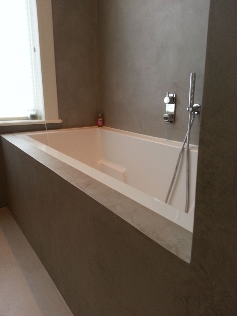 Microcement vloer badkamer